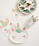 Picture of Paper plates - Pastel Unicorn (8pcs)