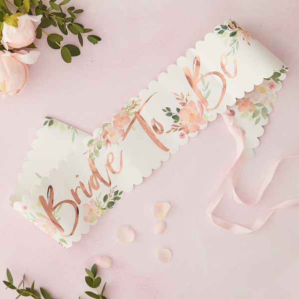 Picture of Bride to be Sash - Floral