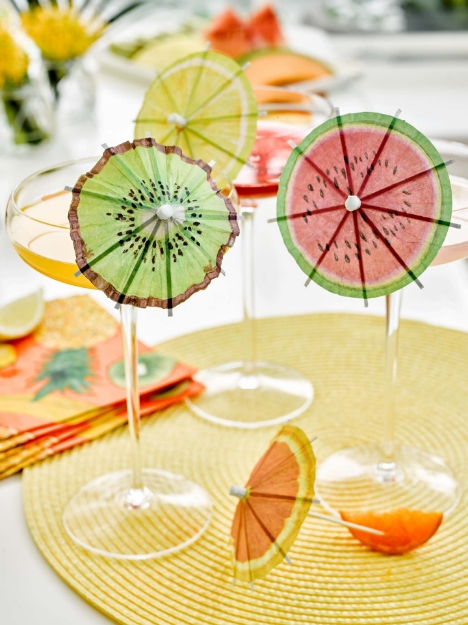 Picture of Fruity Cocktail Umbrellas