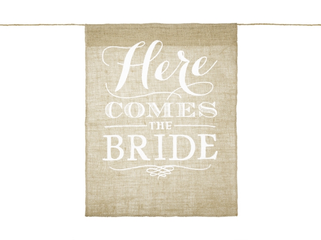 Picture of Aisle sign - Here comes the bride