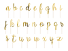 Picture of Toppers Alphabet in gold