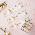Σετ κορδέλες Floral - Team Bride (6τμχ)