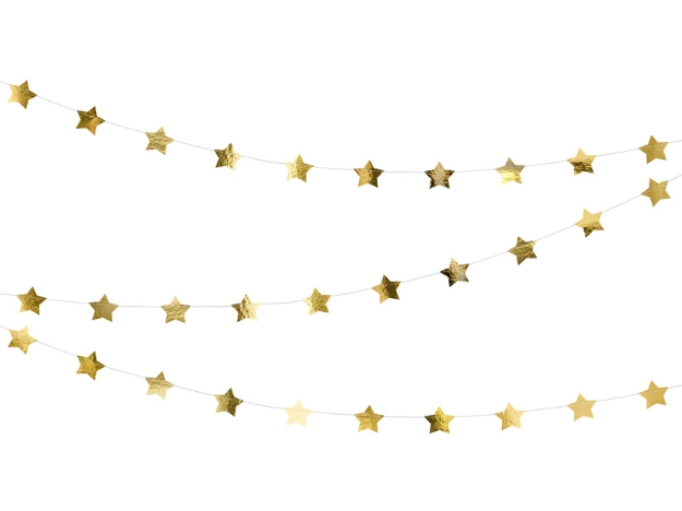 Picture of Garland - Gold stars