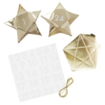 Picture of Christmas Advent Boxes - Gold stars