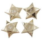 Picture of Christmas Advent Boxes - Gold stars