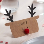 Picture of Christmas place cards - Reindeer shaped 