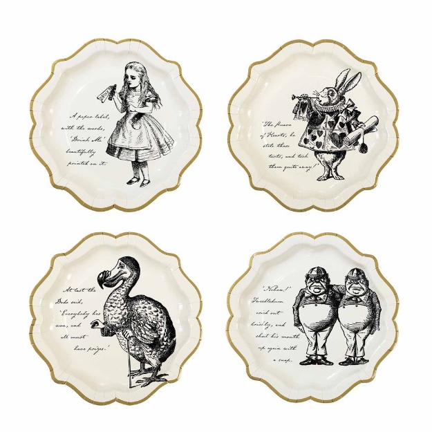 Picture of Dinner paper plates - Alice in Wonderland (12pcs)