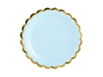 Picture of Side paper plates - Light blue (6pcs)