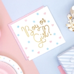 Picture of Paper napkins - Boy or Girl? (20pcs)