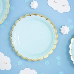 Picture of Side paper plates - Light blue (6pcs)