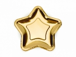 Picture of Paper Plates - Star gold (18cm)