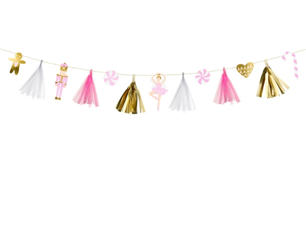 Picture of Christmas paper garland - Pastel