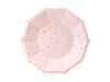 Χάρτινα πιάτα γλυκού ροζ με αστεράκια