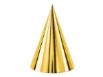 Picture of Party hats - Gold (6pcs)