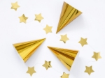 Picture of Party hats - Gold (6pcs)