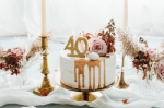 Picture of Gold Glitter 40 Number Candle