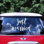 Picture of Wedding day car sticker - Just married