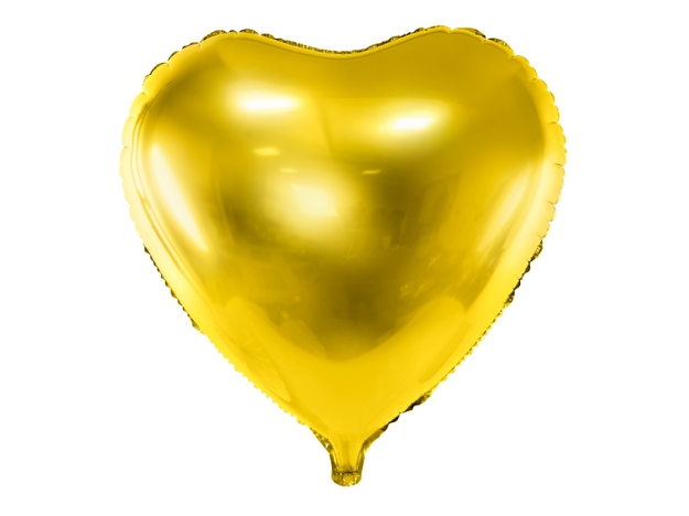 Μπαλόνι Foil σε σχήμα Καρδιά - Χρυσό