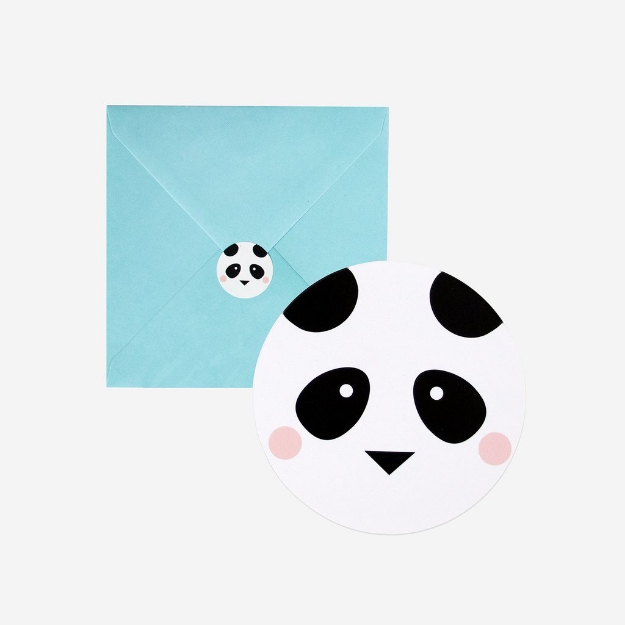 Picture of Party invitations - Panda