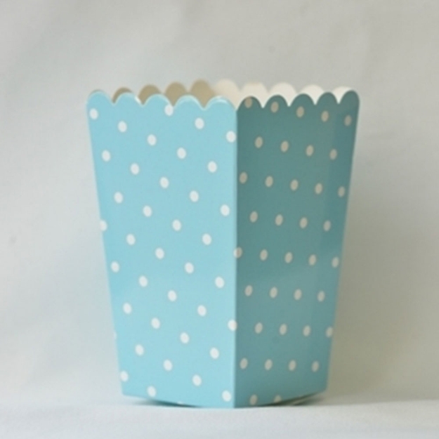 Picture of Pop corn boxes blue dots