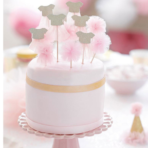 Είδη Πάρτι Happy TeapotΔιακοσμητικά sticks για cupcakes Μπαλαρίνα