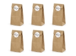 Picture of Treat Bags - Thank you kraft (6pcs) (8cm L x 18cm H )