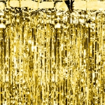 Χρυσή διακοσμητική κουρτίνα (0,90μ x 2,50μ)