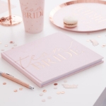 Picture of Guest Book pink blush velvet - Team bride