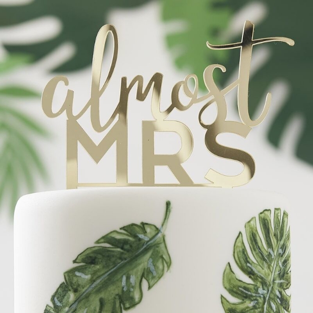 Διακοσμητικό τούρτας - Almost Mrs