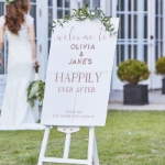 Picture of Personalised wedding welcome sign - Rose gold