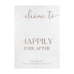 Picture of Personalised wedding welcome sign - Rose gold