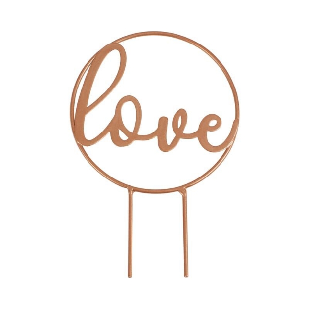 Picture of Wedding cake topper - Love rose gold