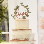 Picture of Wedding cake topper - Love rose gold