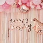 Picture of Customisable rose gold Birthday banner