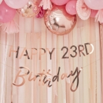 Picture of Customisable rose gold Birthday banner