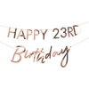 Picture of Customisable rose gold Birthday banner