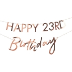 Picture of Customisable rose gold Birthday banner