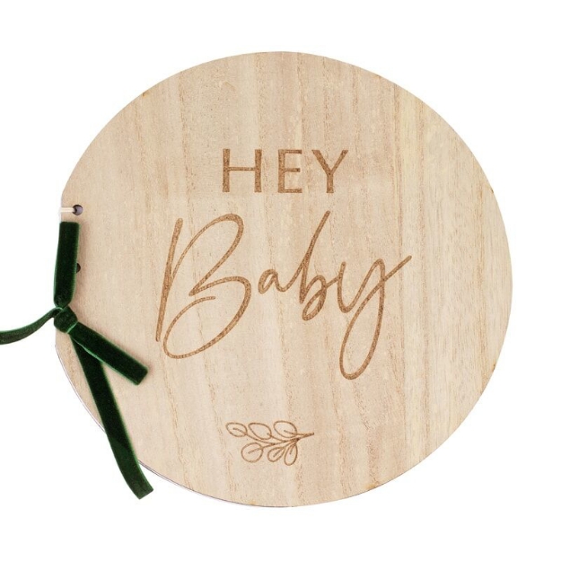 Ευχολόγιο ξύλινο βιβλίο - Hey baby!