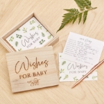 Ευχολόγιο ξύλινο κουτί - Wishes for baby