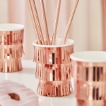 Picture of Paper cups - Rose gold with fringes (8pcs)