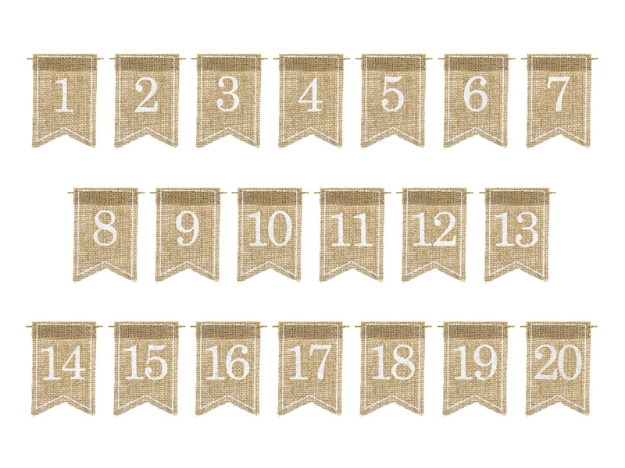 Picture of Jute table numbers (1-20)