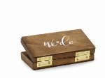 Picture of Wooden wedding ring box - We do