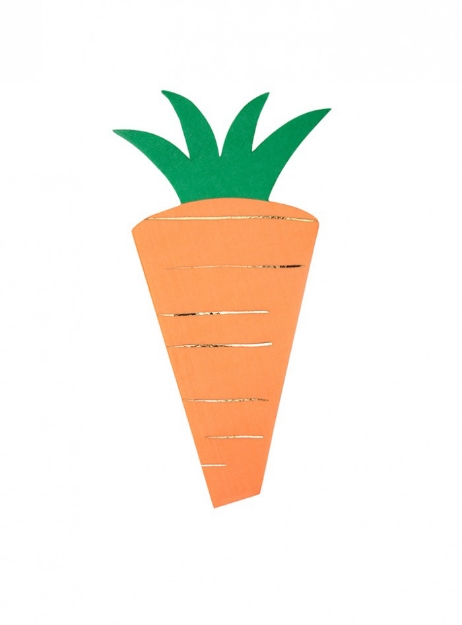Χαρτοπετσέτες σε σχήμα καρότο
