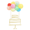 Διακοσμητικό τούρτας - Rainbow Balloon  (Meri Meri)