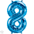 Εικόνα της Μπαλόνι Αριθμός 8 μπλε 40εκ