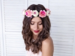 Picture of Flower crown, mix, 17cm 