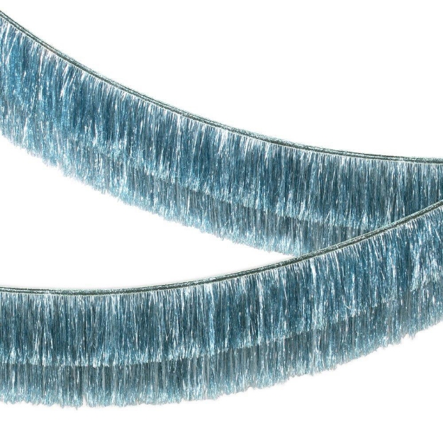 Picture of Blue Tinsel Fringe Garland