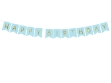 Picture of Grey/blue & gold foil Happy Birthday bunting