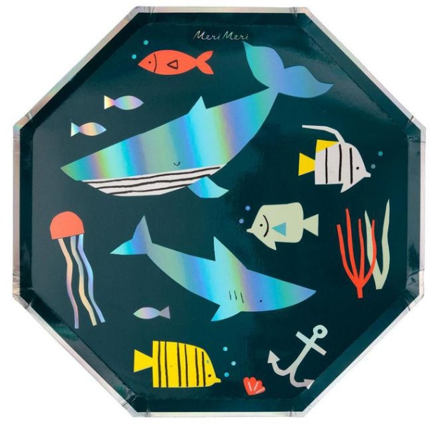 Picture of Dinner paper plates - Under the sea