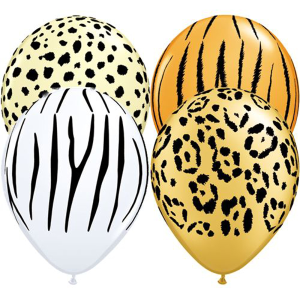 Picture of Balloons - Animal print (5 pcs)